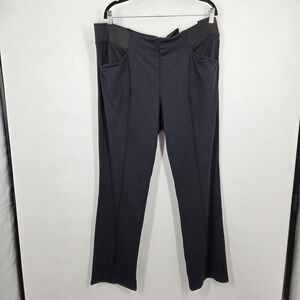 NEW Soft Surroundings Mini Boot Pants Womens 2X Black Pull On Full Length Work